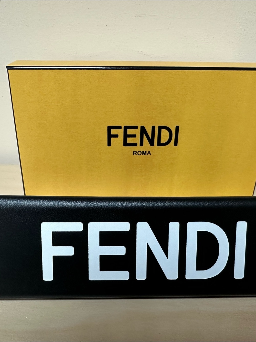Fendi Black Logo Sunglass Eyeglass Case